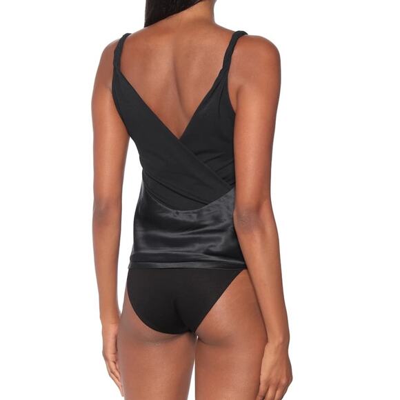 RtA Livia 100% Silk And Stretch-tulle Bodysuit - Black - Picture 3 of 15